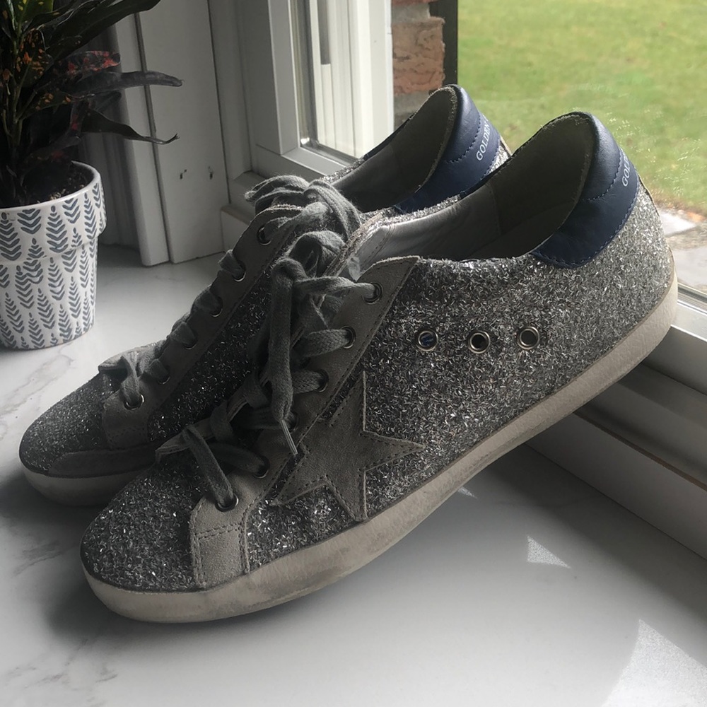 Golden Goose 9.5 Women glitter